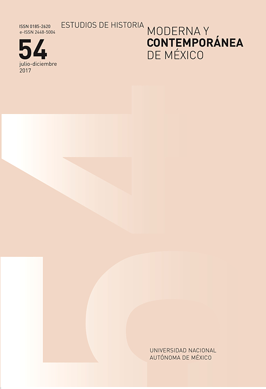 Go to journal home page - Estudios de Historia Moderna y Contemporánea de México